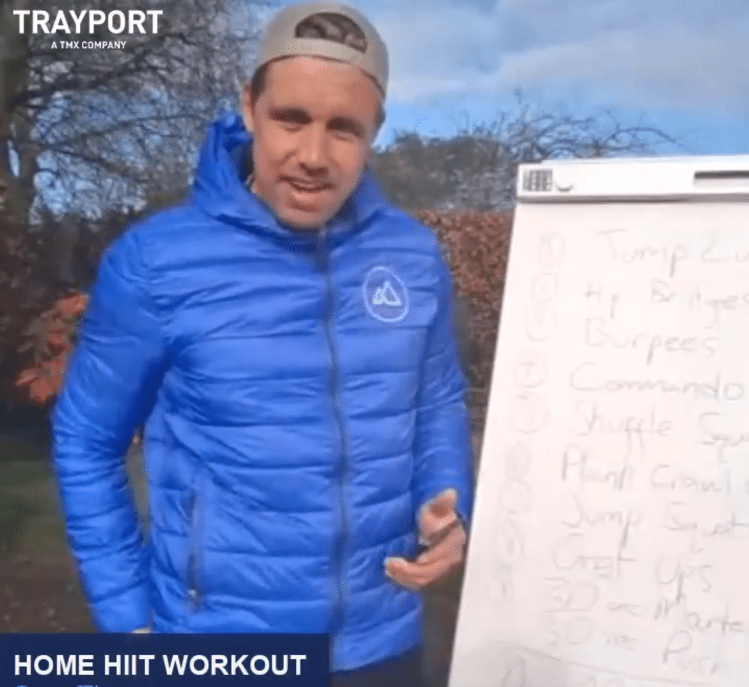 Trayport Work from Home Workout Video