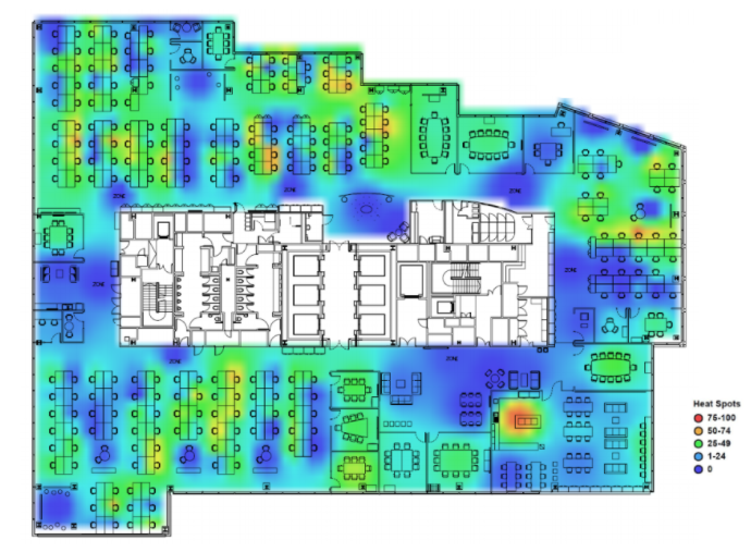 Trayport Office Heat Map