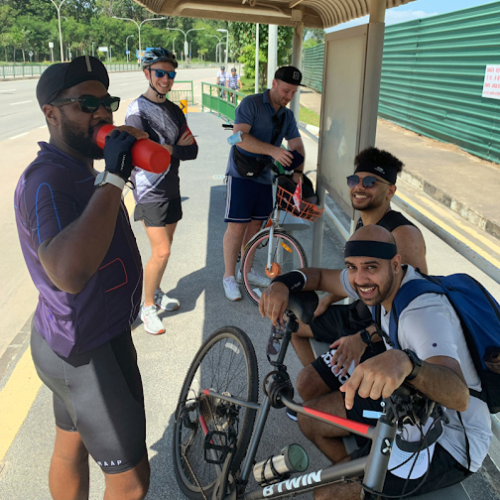 Singapore Give Back Day Biking Trayport